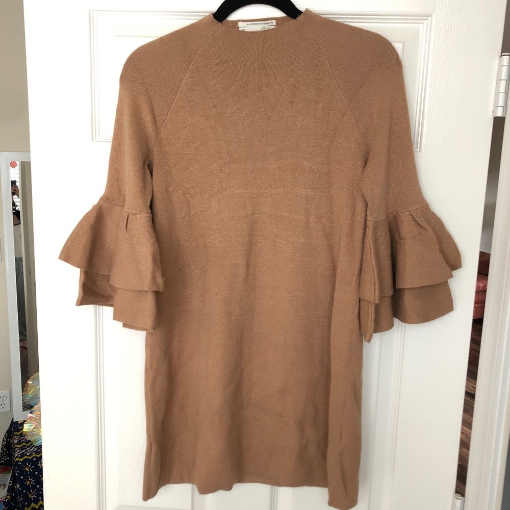 Anthropologie sweater mini dress